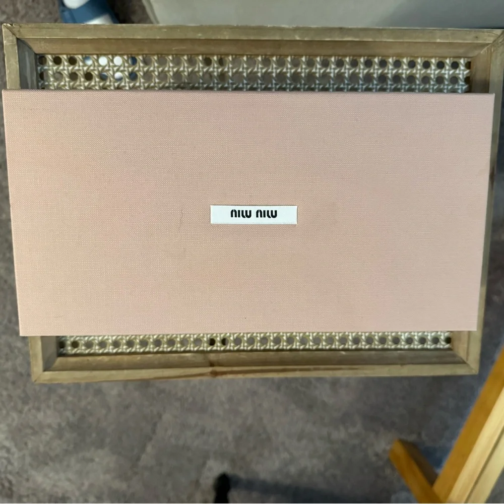 Miu Miu Rouched back Nappa Leather Brown Loafers - Picture 3 of 16